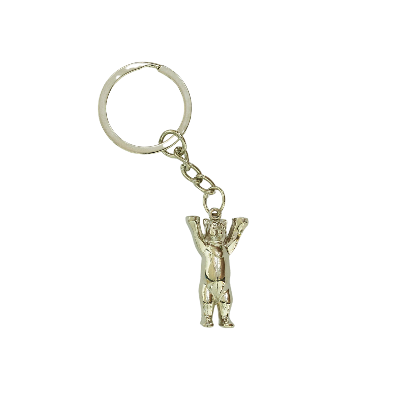 Key ring mini Buddy Bear, metallic 3D