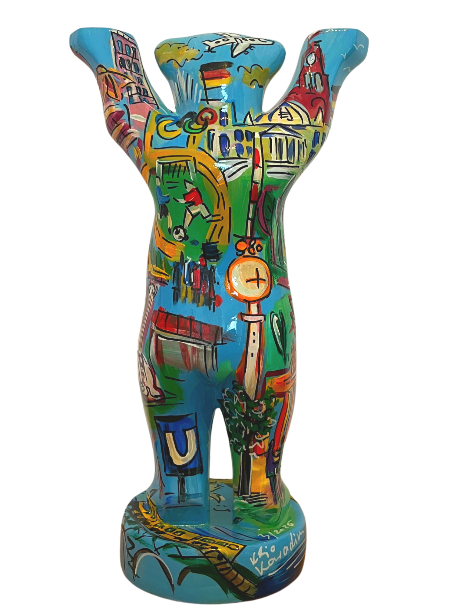 Berlin blue sky, 33cm