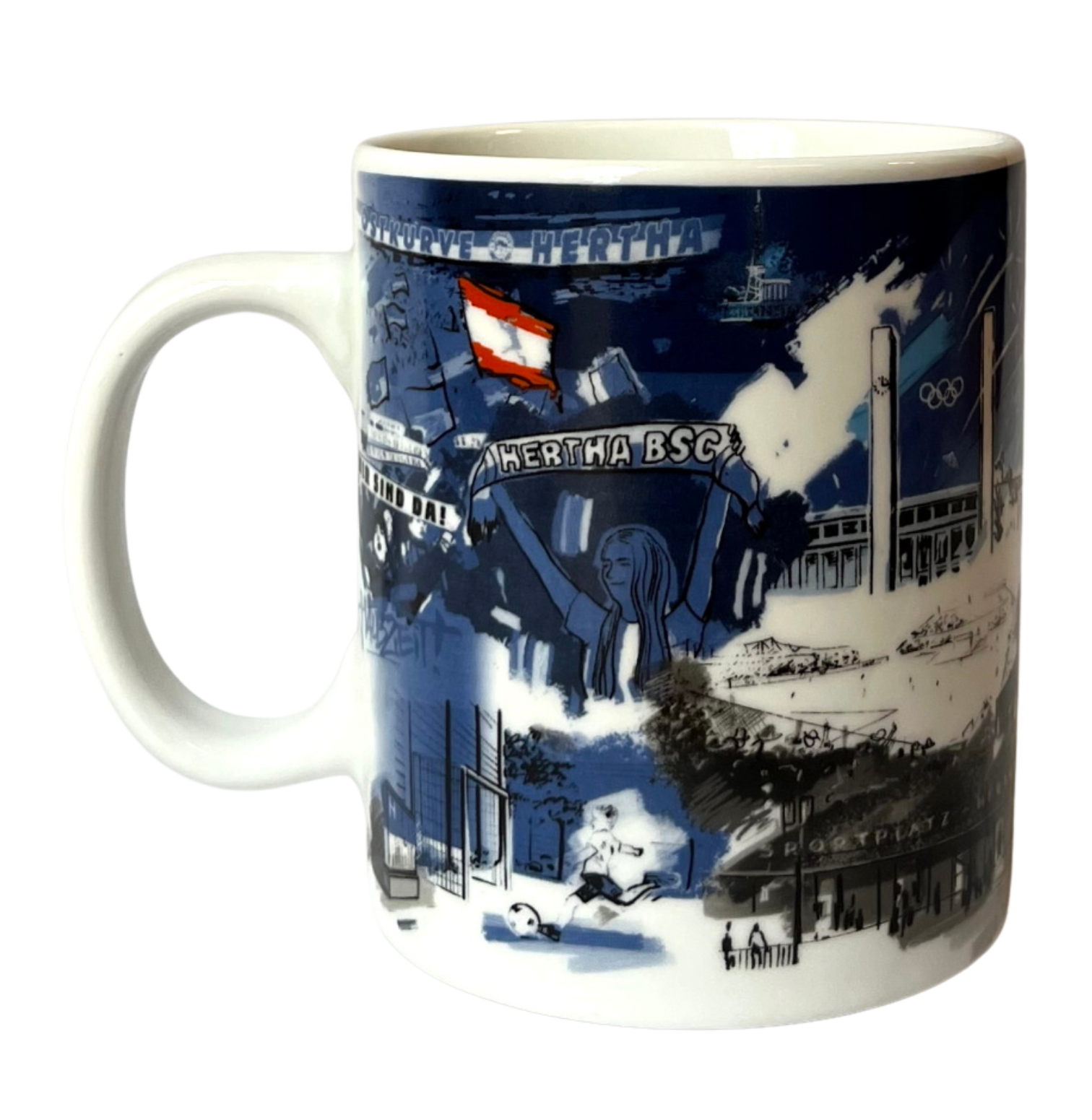 Tasse Hertha Blau-Weiß Tasse Hertha Blau-Weiß