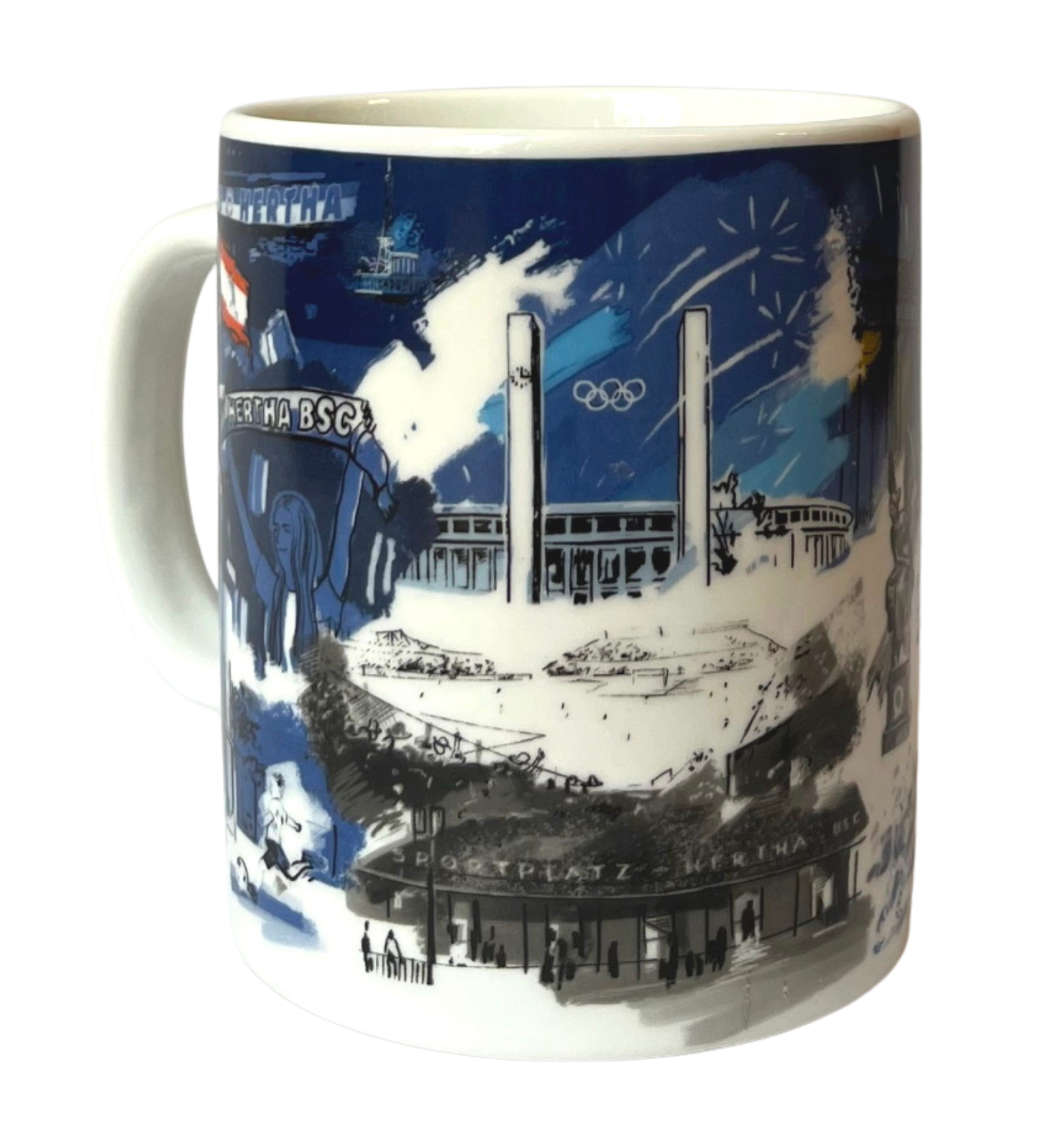 Tasse Hertha Blau-Weiß Tasse Hertha Blau-Weiß